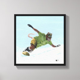 Wererat Snowboarder Fantasy Art Canvas Prints Leinwanddruck