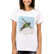 Wererat Snowboarder Sports Fantasy T - Shirt