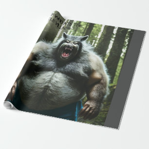 Werewolf Ate The Village Hochglanzpapier Geschenkpapier