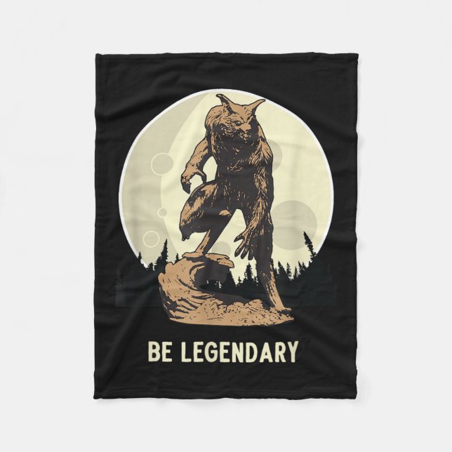 Werewolf Be Legendary Motivational Insrational  Fleecedecke (Vorderseite)