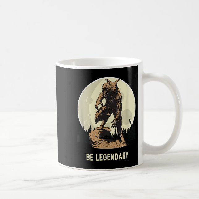 Werewolf Be Legendary Motivational Insrational  Kaffeetasse (Rechts)