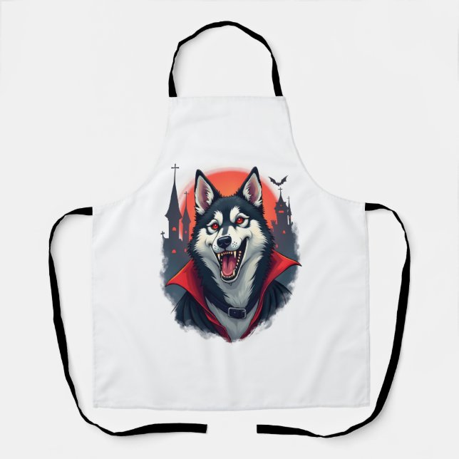 Werewolf Beagle Howl Schürze (Vorderseite)