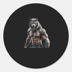 Werewolf beweist, dass diese Größe auch auf dem Au Runder Aufkleber