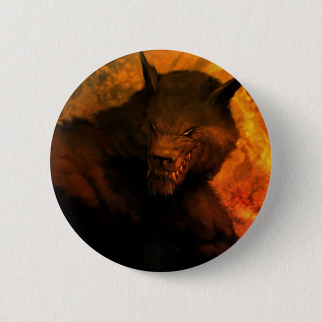 Werewolf-Button/Knopf Button (Vorderseite)