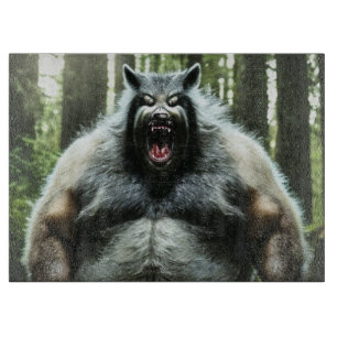 Werewolf, der das ganze Dorf mit dem Schneidebrett