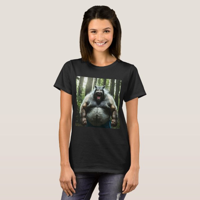 Werewolf, der den ganzen T - Shirt des Dorfes verz (Vorne ganz)