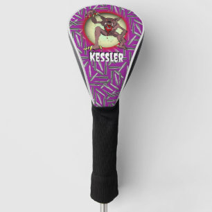 Werewolf Full Moon Lila Halloween Personalize Golf Headcover