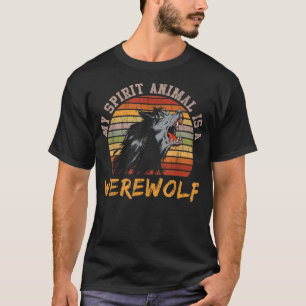 Werewolf Full Moon Vintag Werewolf T-Shirt