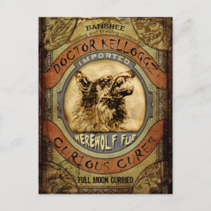 Werewolf Fur Postkarte