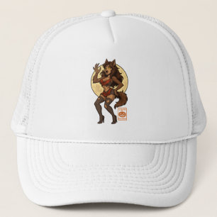 Werewolf Girl Cartoon Truckerkappe