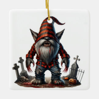 Werewolf Gnome Keramikornament