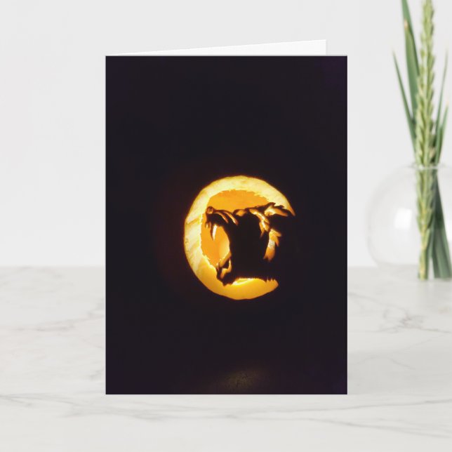 "Werewolf" Hallowe’en Card Karte (Vorderseite)