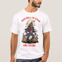 🐺 ♥️ Werewolf Halloween Horror T-Shirt 🎃