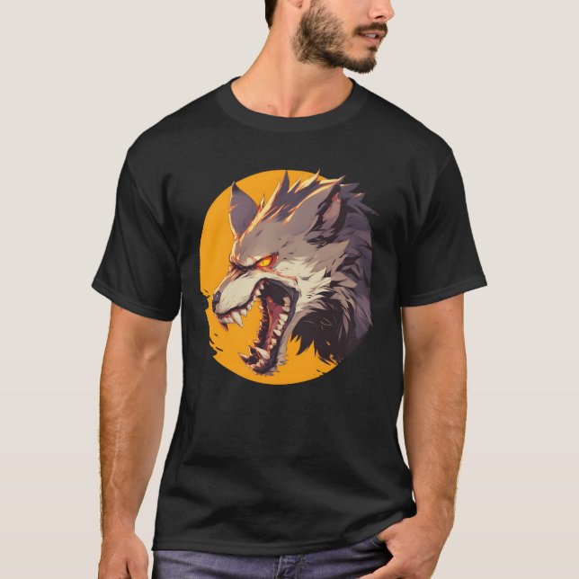 Werewolf Halloween-Junge T-Shirt (Vorderseite)