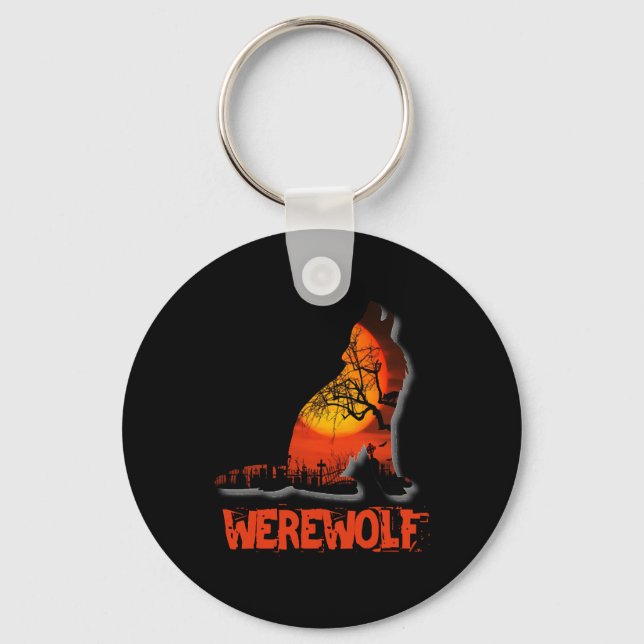 Werewolf Halloween Schlüsselanhänger (Vorderseite)