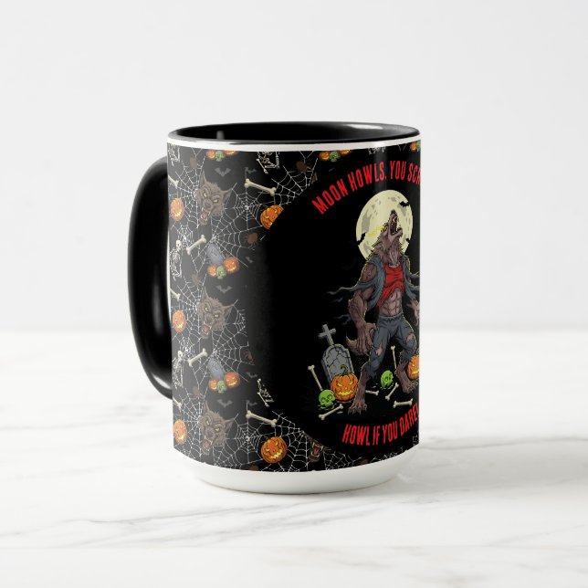 🐺 Werewolf Halloween Tasse 🎃 💀 (Vorderseite Links)
