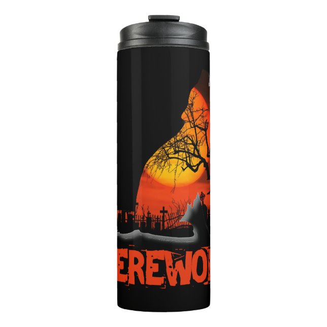 Werewolf Halloween Thermosbecher (Vorderseite)