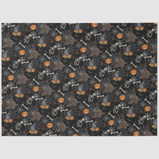 🐺 Werewolf Halloween Tissue Paper 🎃 💀 Seidenpapier (Vorderseite)