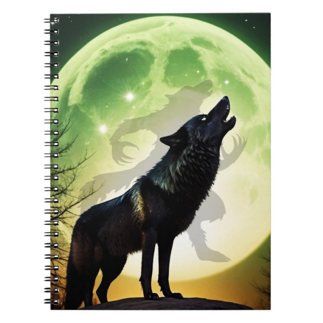 Werewolf Howl Notizblock (Vorderseite)