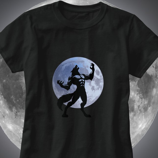 Werewolf Howling - Vollmond T-Shirt (Von Creator hochgeladen)