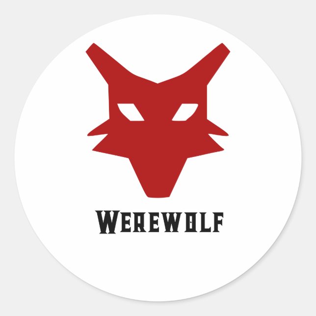 Werewolf Laptop Sticker (Vorderseite)