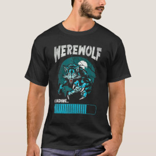 Werewolf legt weißen Mond für Wolfsfans T-Shirt