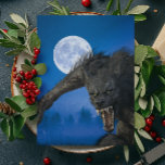 Werewolf Moon Lycanthrope halloween Postkarte<br><div class="desc">Dieses Design kann personalisiert werden, indem Sie die Option zum Hinzufügen von Text anpassen auswählen. Kontaktieren Sie mich unter colorflowcreations@gmail.com , wenn Sie dieses Design für ein anderes Produkt haben möchten. Kaufen Sie meine originale abstrakte Acrylmalerei zum Verkauf unter www.etsy.com/shop/colorflowart. Sehen Sie mehr meiner Kreationen oder folgen Sie mir unter...</div>
