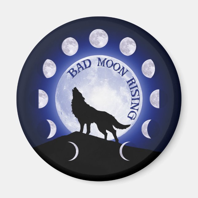 Werewolf Moon Phase Magnet (Vorne)