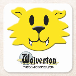 Werewolf Rechteckiger Pappuntersetzer