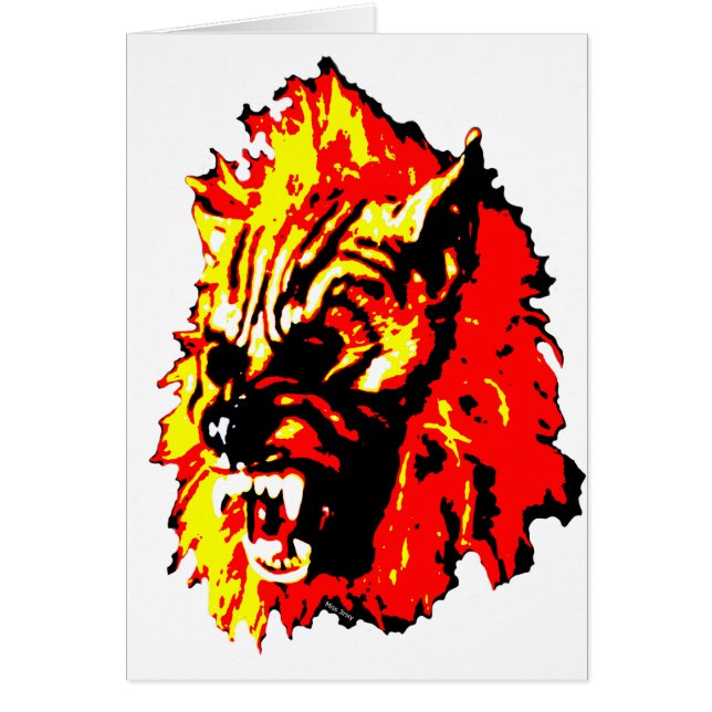 Werewolf rot, gelb, Schwarzes (Vorne)