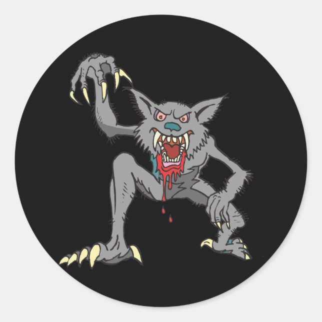 Werewolf Stickers/Umschlag Aufkleber (Vorderseite)
