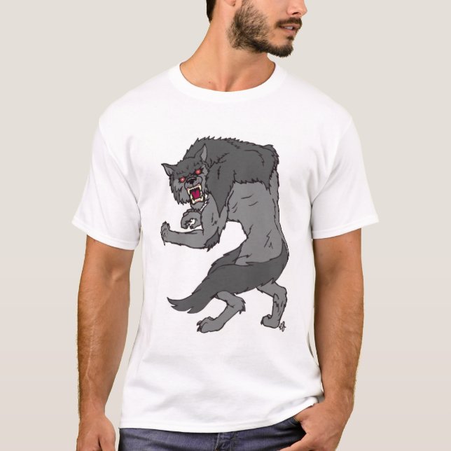 "Werewolf-" T - Shirt durch Nathan Lee James (Vorderseite)