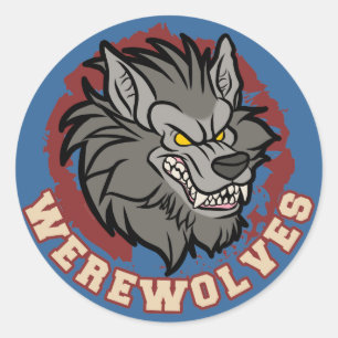 Werewolf-Team Runder Aufkleber