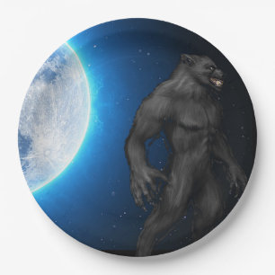Werewolf-Teller Pappteller