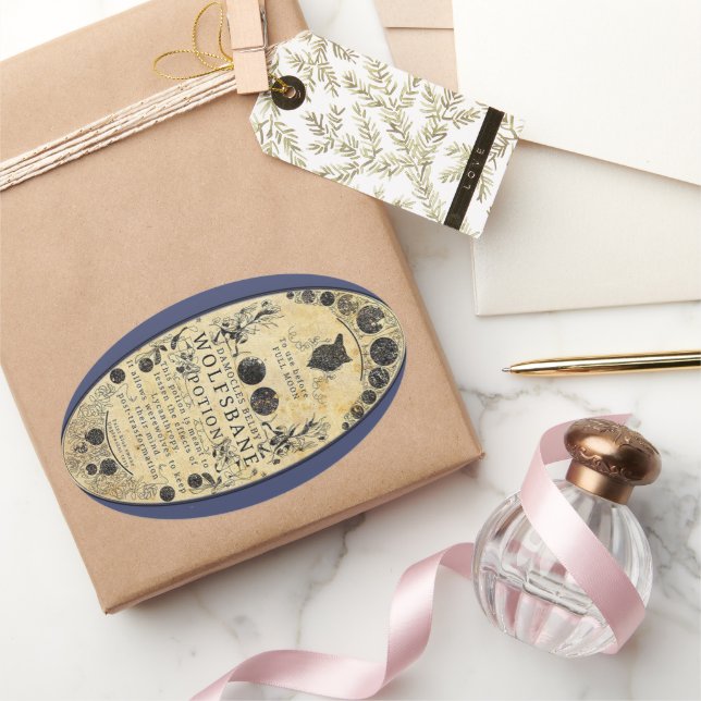 Werewolf-Ttion Wolfsbane Ovaler Aufkleber (Schenken)