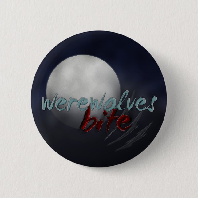 "Werewolves-Biss" Button/-Abzeichen Button (Vorderseite)