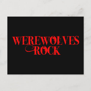 Werewolves Rock Postkarte