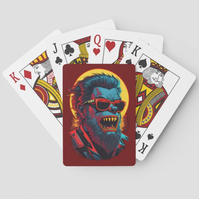 Werewolves Zombie Spielkarten (Rückseite)