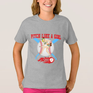 Werfe wie ein Mädchen T-Shirt