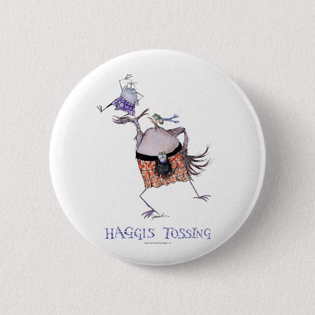 Werfen der haggis button (Vorderseite)
