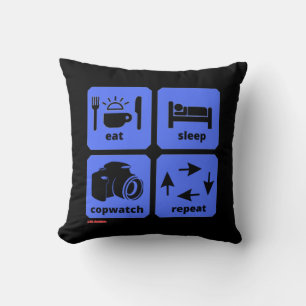 werfen Kissen "EAT, SLEEP...2"
