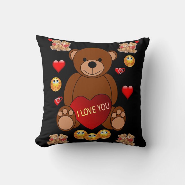 werfen Kissendecore Valentinherzen Kissen (Vorderseite)