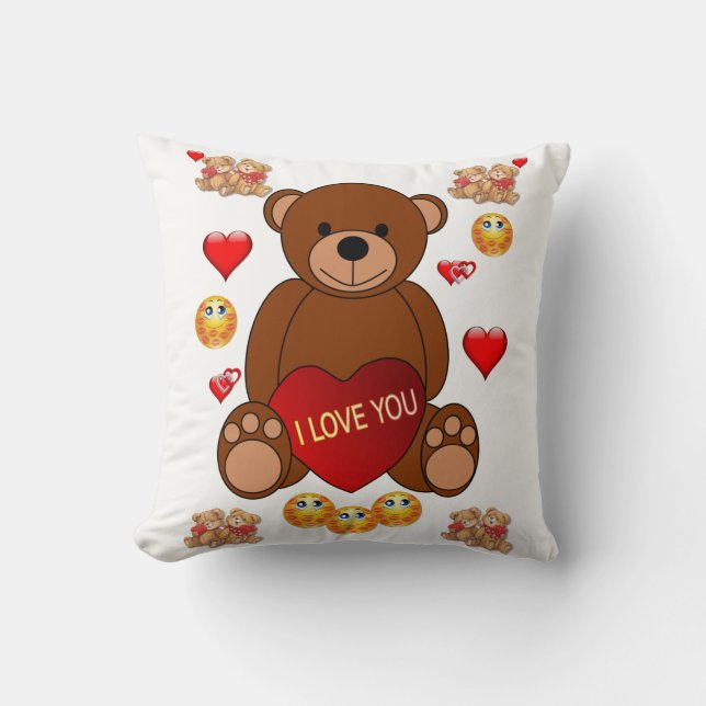 werfen Kissendecore Valentinherzen Kissen (Vorderseite)