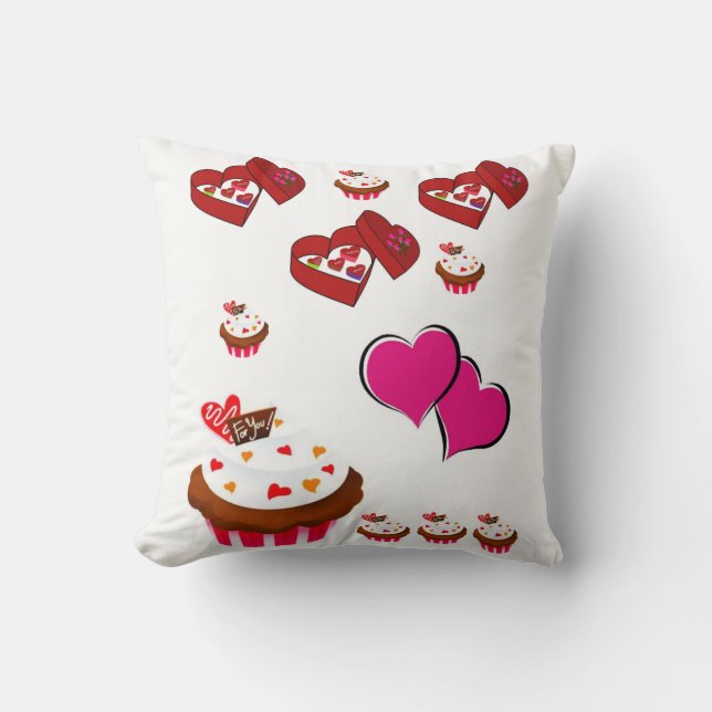 werfen Kissendecore Valentinherzen Kissen (Vorderseite)