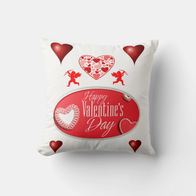 werfen Kissendecore Valentinherzen Kissen (Vorderseite)