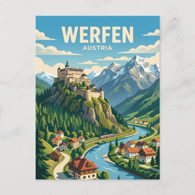 Werfen Österreich Postkarte (Vorderseite)