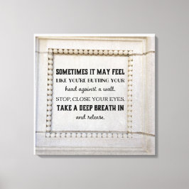 Werfen Sie einen tiefen Leinwand-Druck Leinwanddruck