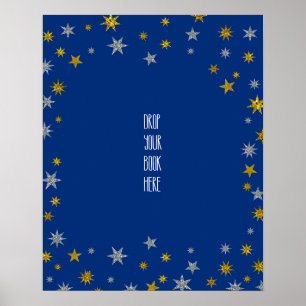 Werfen Sie Ihr Buchschild Klein Star Baby Shower Poster