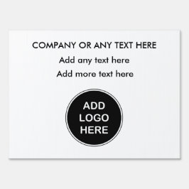 Werfen Sie Ihre eigenen Logo-Werbetafeln Gartenschild