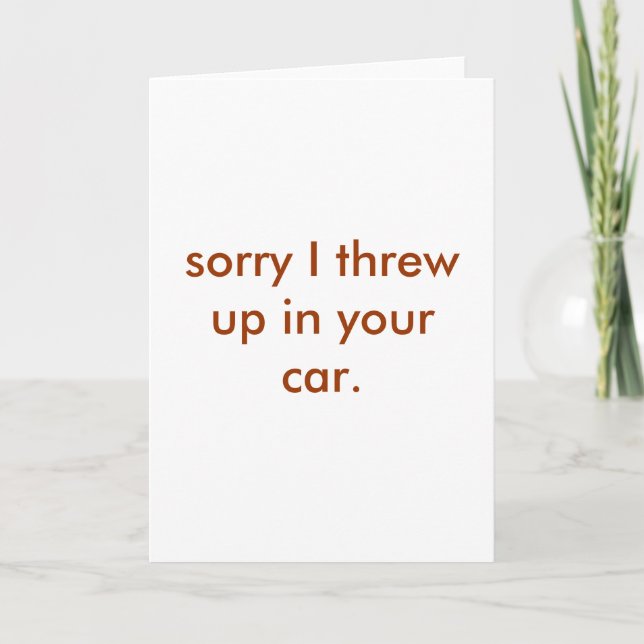 werfen Sie oben Karte (Vorderseite)